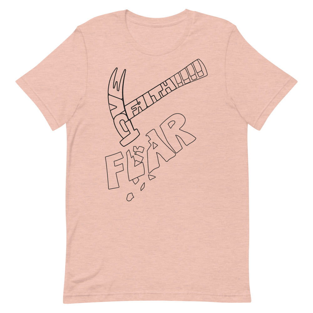 Print Love Faith Fear Men And Women Short-Sleeve Unisex T-Shirt