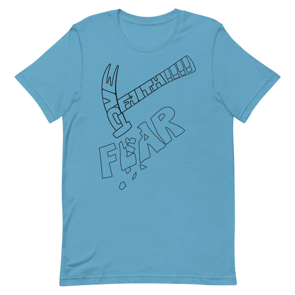 Print Love Faith Fear Men And Women Short-Sleeve Unisex T-Shirt