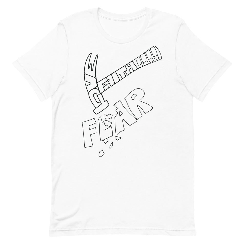 Print Love Faith Fear Men And Women Short-Sleeve Unisex T-Shirt